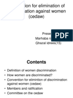 Convention For Elimination of Discrimination Against Women