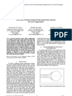 Dual Band Circularly Polarized Microstrip Patch Antenna For Wi-Fi Applications