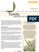 Jardineria - Fichas de Plantas Aromaticas - Tomillo