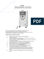 Evaporative Cooler / Humidifier: IONIZER/CALENDAR With Remote Control