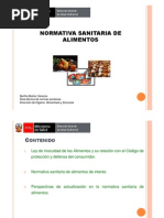 DIGESA - Normativa Sanitaria de Alimentos