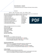 Time and Place Prepositions in On at