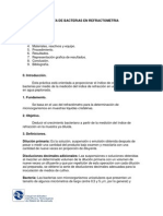 Crecimiento Bacteriano Por Medio Del Refractómetro