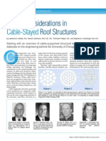 Design Considerations in Cable-Stayed Roof Structures