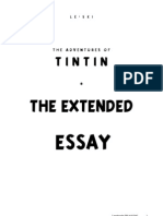 Tintin and The Extended Essay