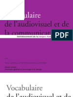 Vocabulaire Audiovisuel 2010