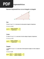 Razones Trigonométricas