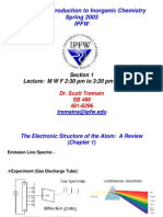 CHM 218 - Introduction To Inorganic Chemistry Spring 2003 Ipfw