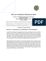 100 Years of Einstein's Photoelectric Effect