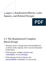 Chapter 4 Randomized Blocks, Latin Squares, and Related Designs