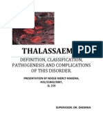 Thalassaemia: Definition, Classification, Pathogenesis and Complications of This Disorder