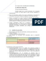 Investigacion y Seleccion de Mercados Exteriores