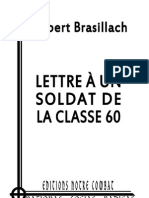 Brasillach Robert, Lettre À Un Soldat de La Classe 60 (2012)