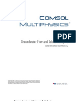 Groundwater Flow and Solute Transport: Solved With Comsol Multiphysics 3.5A