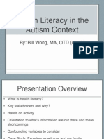 Health Literacy in The Autism Context