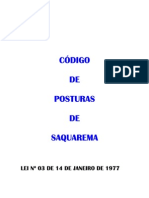 Codigo de Posturas Saquarema