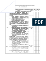 Lista de Chequeo para El Desarrollo de Auditoria Externa