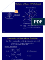 Monochromatic Radiation is Always 100% Polarized: Polarization Ellipse y θ