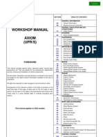 Isuzu Axiom 2002 Manual