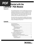 Getting Started With The Labview Pda Module