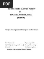 Rampur Hydro Electric Project Report