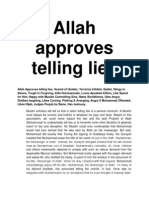 Allah Approves Telling Lies