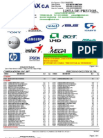 Lista de Precio Micro Max C.A 03 de Mayo Del 2012