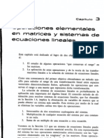 Operaciones en Matrices y Sistemas Ecuaciones Lineales