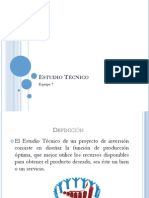 Formulacion Y Evaluacion de Proyectos: Estudio Técnico