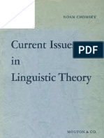 Current Issues in Linguistic Theory 5th Printing Janua Linguarum Series Minor 38