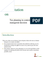 Tax Planning