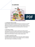 Decálogo de La Nutrición