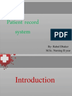 Patient Record System....