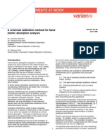 A Universal Calibration Method For Flame Atomic Absorption An