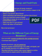 Lecture 19: Energy and Fossil Fuels: Learning Objectives