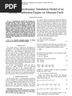 Rapid Thermodynamic Simulation Model of An Internal Combustion Engine