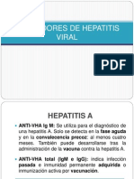 Marcadores de Hepatitis Viral