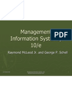 Management Information Systems, 10/E: Raymond Mcleod Jr. and George P. Schell