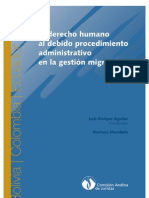 El Derecho Humano Al Debido Procedimiento Administrativo en La Gestión Migratoria