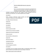 PLANIFICACIÓN ESTRATÉGICA DE LA PRODUCCIÓN Producción y Operaciones