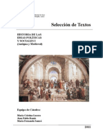 Selección de Textos Del Pensamiento Antiguo y Medieval