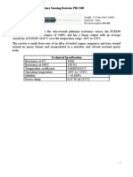 1.2.5 Precision Temperature Sensing Resistor PRC100: Length: 13.5mm (Excl. Leads) Diameter: 5mm RS Stock Number