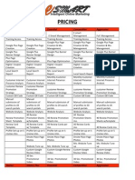 Esmart Marketing Price Sheet 