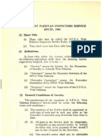 SPCA West Pakistan Inspectors Service Rules 1965