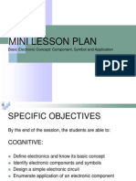 Mini Lesson Plan: Basic Electronic Concept: Component, Symbol and Application