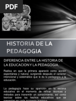 Historia de La Pedagogia