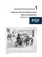 Legends of Unusual Phenomena Before Earthquakes: - Wisdom or Superstition?