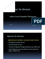 Myanmar Tax Structure