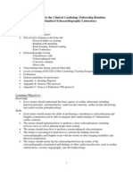 Outline:: Introduction To The Clinical Cardiology Fellowship Rotation in The Stanford Echocardiography Laboratory