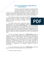 Servicio Autónomo de Aeropuertos Regionales Del Estado Bolívar